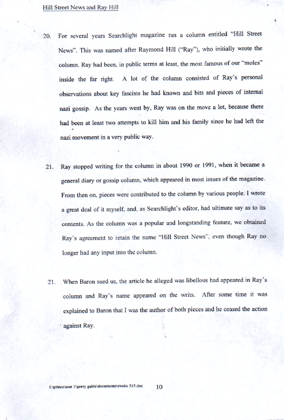 GABLE'S WITNESS STATEMENT IN RILEY v GABLE - PAGE 10