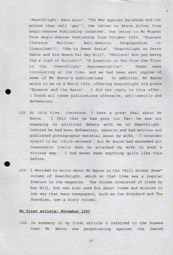 GABLE’S WITNESS STATEMENT - PAGE 27